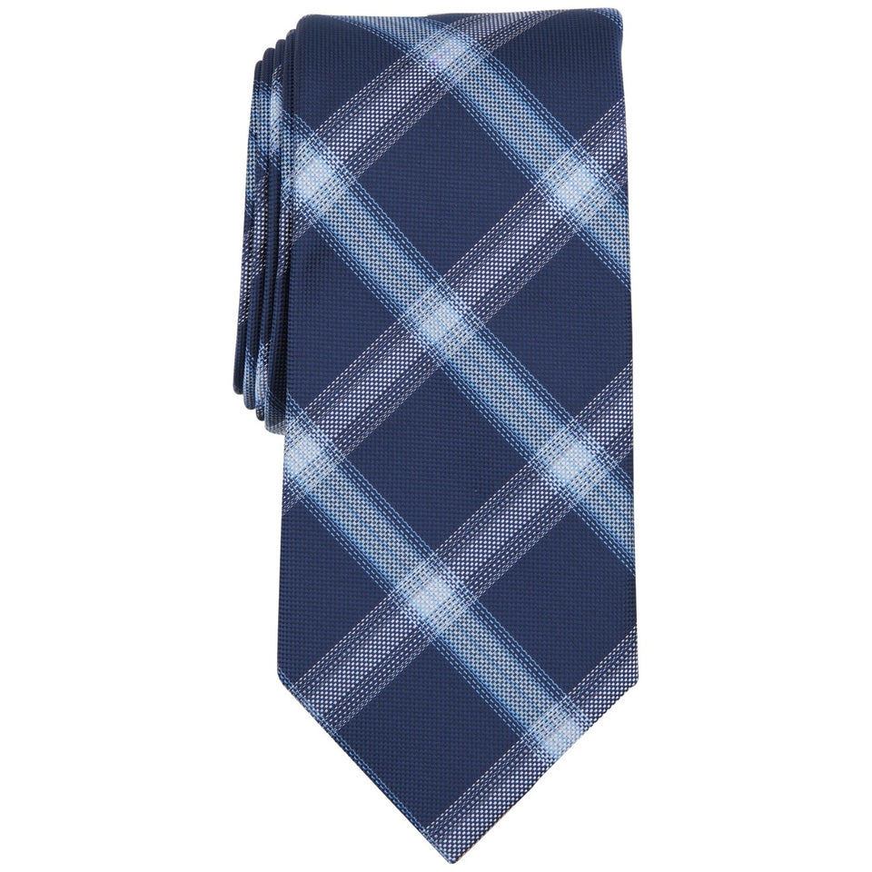 Michael Kors Men's Navy Webster Plaid Tie | Michael Kors In Lebanon
