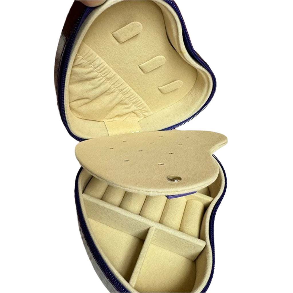 Stella & Max Women’s Purple Heart Shaped Compact Jewelry Box | Stella & Max In Lebanon
