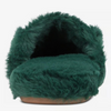 Charter Club Women's Dark Green Faux Shearling Slide Slippers
