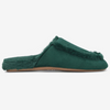 Charter Club Women's Dark Green Faux Shearling Slide Slippers