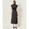 English Factory Women's Black Cotton Collared Button Dress |  English Factory In Lebanon