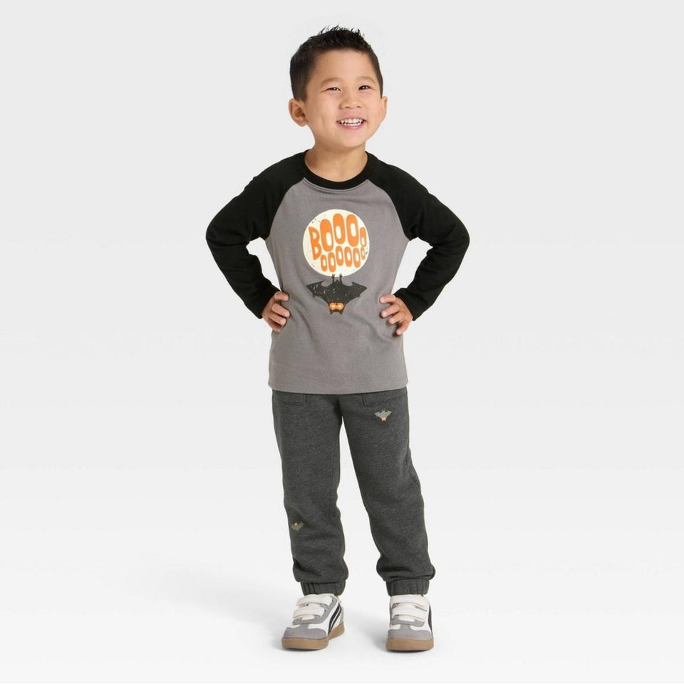 Cat & Jack Baby Boy's Gray Halloween French Terry 2 Pcs Pajama Set|Cat & Jack In Lebanon