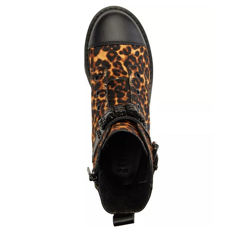 Karl Lagerfeld Women's Maeva Leather Lug Sole Combat & Lace-Up Boots | Karl Lagerfeld In Lebanon