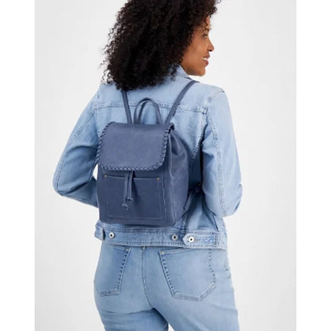 Style & Co Women's Dusty Blue Whip-Stitch Backpack|Style & Co In Lebanon