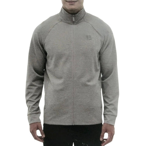 Bench Men's Grey Urbanwear Moisture Wicking Full Zip Knit Jacket | Bench In Lebanon