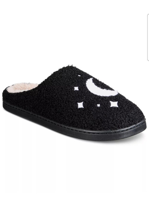 Jenni Women's Black Twinkle Star Closed-Toe Slippers | Jenni In Lebanon