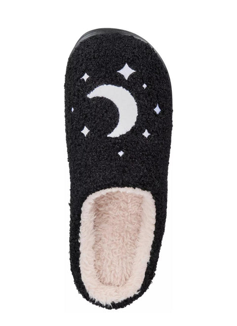 Jenni Women's Black Twinkle Star Closed-Toe Slippers | Jenni In Lebanon