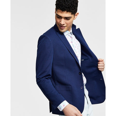 Bar III Men's Navy Slim-Fit Solid Knit Blazer | Bar III In Lebanon