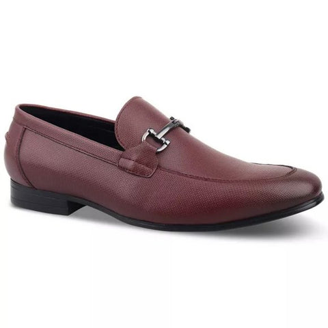 Alfani Men's Burgundy Textured Bit Loafers | Alfani in Lebanon