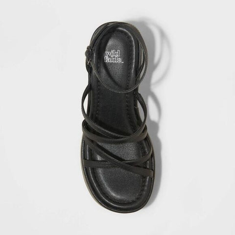 Wild Fable Women's Black Platform-Heel Sandals | Wild Fable In Lebanon