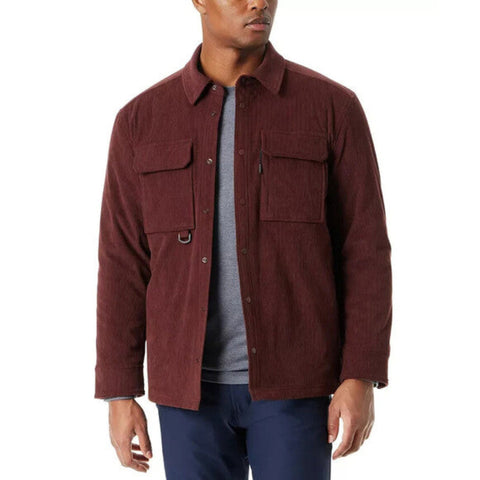 Bass Outdoor Women's Maroon Relaxed Fit Corduroy Shirt Jacket |Bass Outdoor In Lebanon