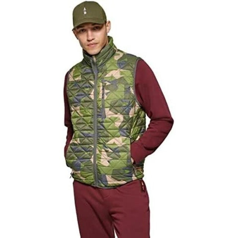 Bass Outdoor Men's Green Camo Delta Puffer Diamond Quilted Vest | Bass Outdoor In Lebanon