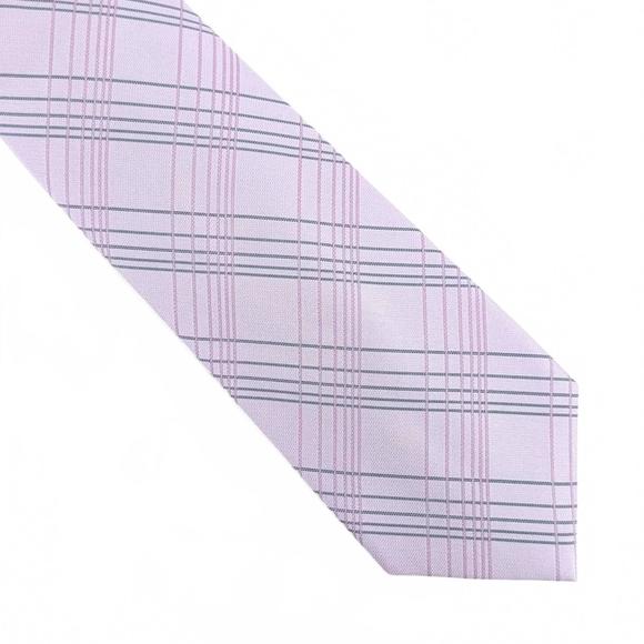 Calvin Klein Men's Pinktonal linear grid tie | Calvin Klein In Lebanon