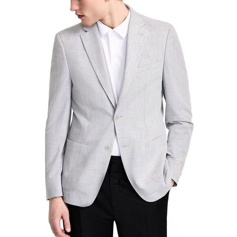 Calvin Klein Men's Light Grey Slim-Fit Melange Sport Blazer | Calvin Klein In Lebanon