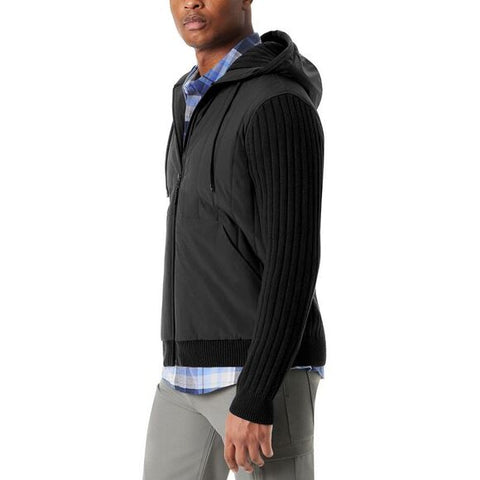 Bass Outdoor Men's Black Water Resistant Hooded Jacket | Bass Outdoor In Lebanon