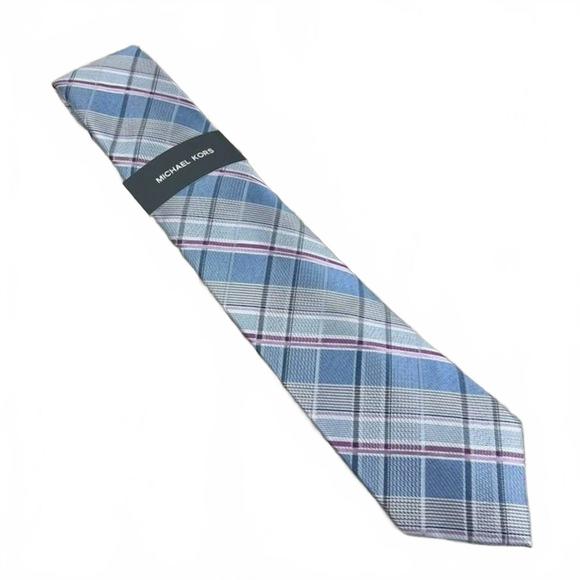 Michael Kors Men's lavender sutton plaid tie | Michael Kors In Lebanon
