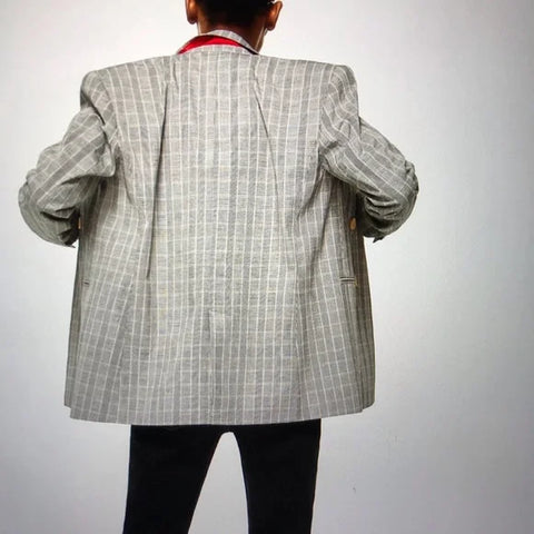 Mango Men's Grey Checkered Blazer |Mango In Lebanon
