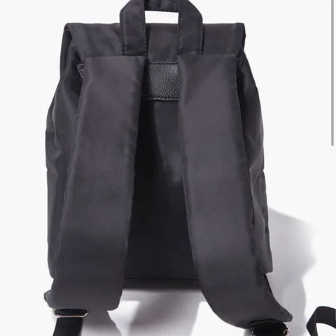 GC DESIGN Women's Black  Drawstring Flap-Pocket Backpack | GC DESIGN in Lebanon