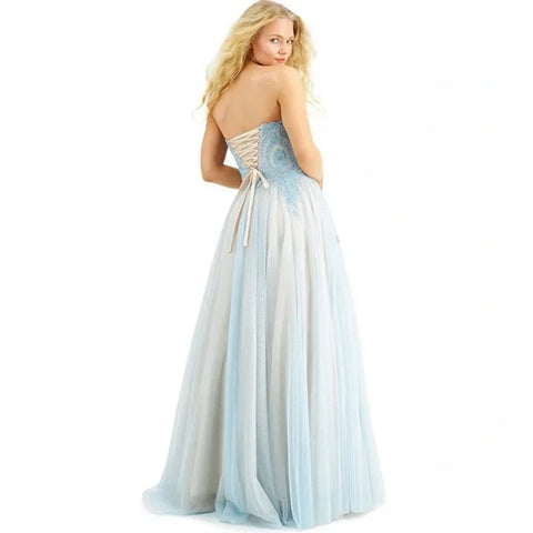 Say Yes To The Prom Women's Light Blue Dress ABF68 shr zone10