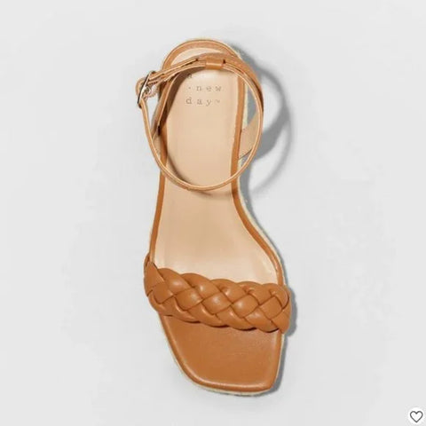 A New Day Women's Beige Joyce Wedge Heeled Sandal | A New Day In Lebanon