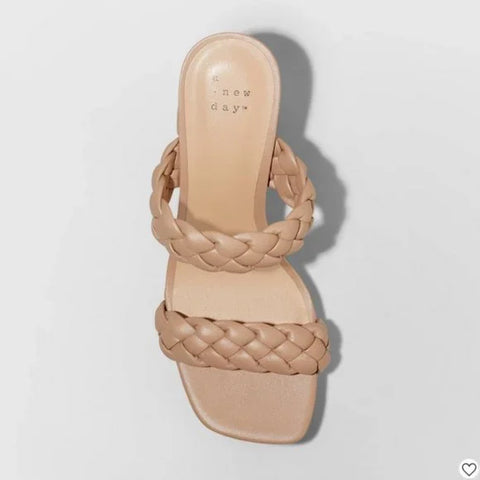 A New Day Women's Brown Tiana Mule Heeled Sandal | A New Day In Lebanon