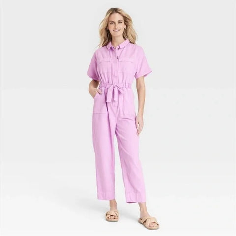 Universal Thread Women's Pink Short Sleeve Button Dress |  Universal Thread In Lebanon