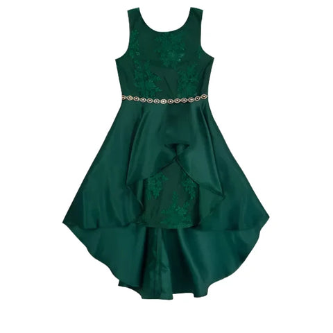 Rare Editions Girl's Dark Green Dress | Rare Editions In Lebanon