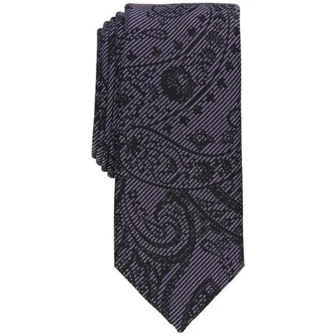 Alfani Mens Natei Paisley Tie Purple OS ABL170 SHR