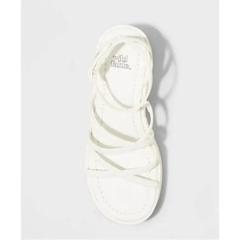 Wild Fable Women's White Platform Healed Sandals | Wild Fable In Lebanon