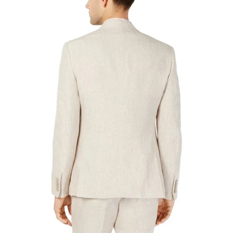 Bar III Men's Tan Chambray Linen Slim Fit Blazer | Bar III In Lebanon
