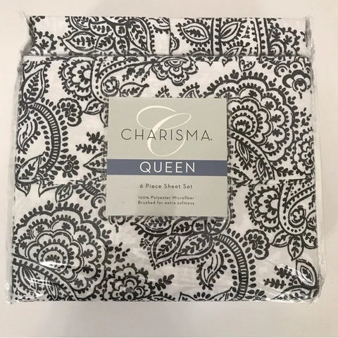 Charisma 6-Piece Printed 6 Piece Queen Sheet Set  | Charisma In Lebanon