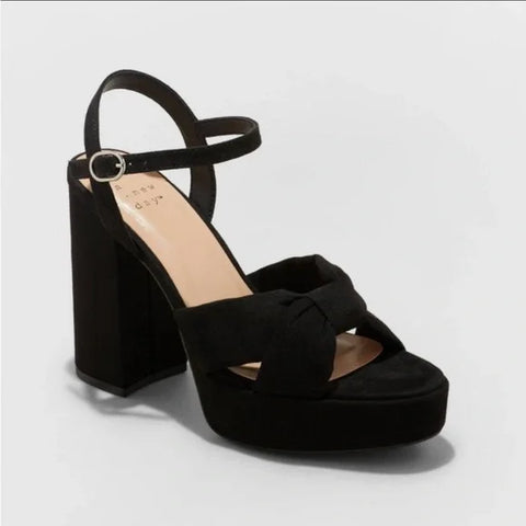 A New Day Women's Black Riah Platform Heels | A New Day In Lebanon
