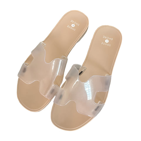 Shade & Shore Women's Transparent Bonnie Jelly Slide Sandals | Shade & Shore In Lebanon
