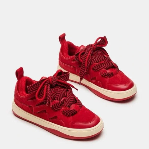 Steve Madden Women's Red Roaring Sneakers | Steve Madden In Lebanon