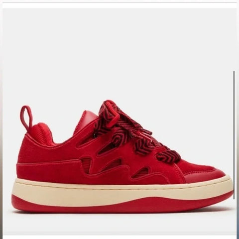 Steve Madden Women's Red Roaring Sneakers | Steve Madden In Lebanon