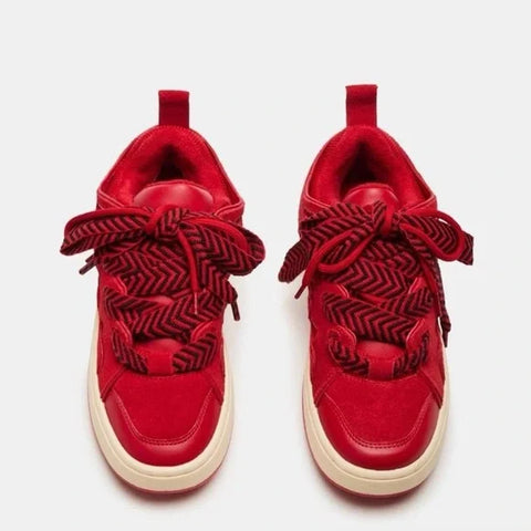 Steve Madden Women's Red Roaring Sneakers | Steve Madden In Lebanon