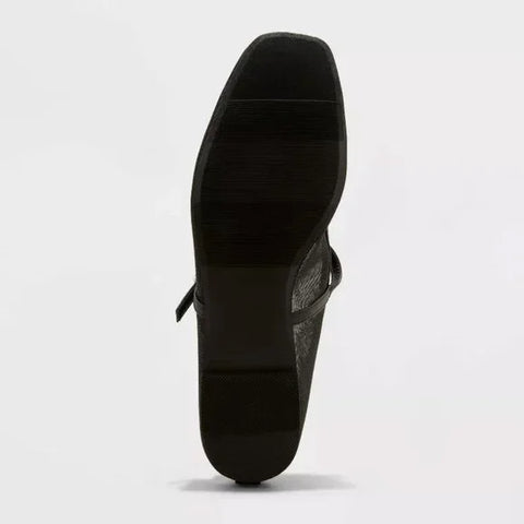 Wild Fable Women's Black Elsa Mary Jane Ballet Flats |Wild Fable In Lebanon