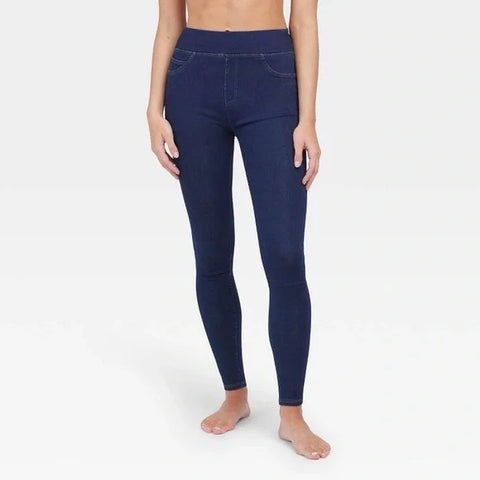 Assets by Spank Women's Dark Blue Skinny Shape Denim Leggings | Assets In Lebanon
