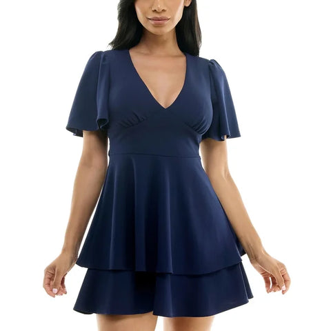 B.Darlin Women's Navy Blue Dress | B.Darlin in Lebanon