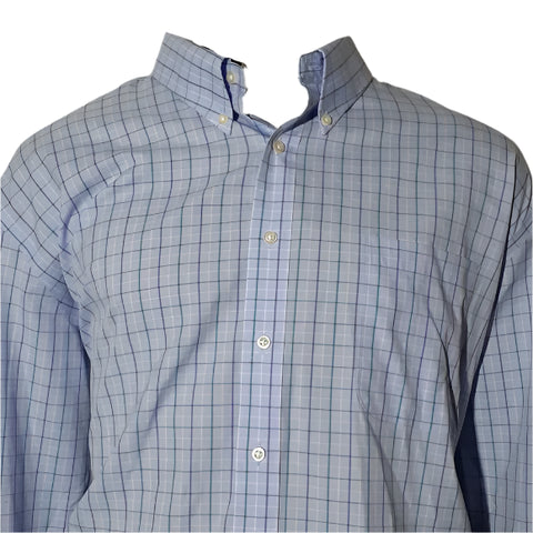 Kirkland Signature Men’s Lilac Checkered Long Sleeve Shirt |Kirkland Signature In Lebanon