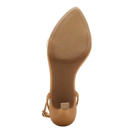 A New Day Women's Beige Morrigan Single Band Ankle Strap Sandals | A New Day In Lebanon