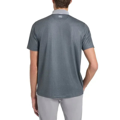 Hickey Freeman Men’s Navy Printed Polo Neck T-Shirt |Hickey Freeman In Lebanon