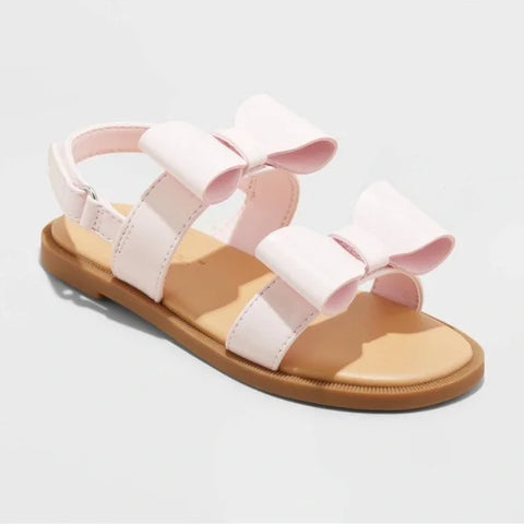 Cat & Jack Baby Girl's Pink Ruby Bow Sandals | Cat & Jack In Lebanon