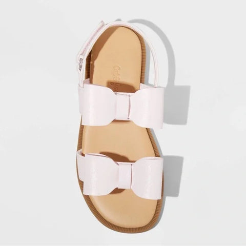 Cat & Jack Baby Girl's Pink Ruby Bow Sandals | Cat & Jack In Lebanon