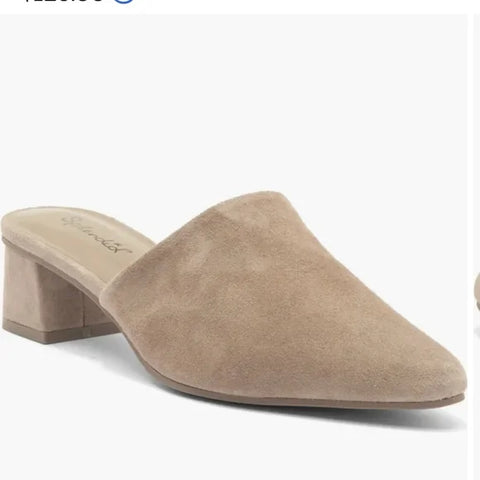 Splendid Women's Beige Suede Mules Sandal | Splendid In Lebanon
