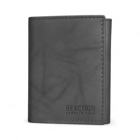 Kenneth Cole Reaction Men's Gray Marble Leather Rfid X Capacity Trifold Wallet | Kenneth Cole Reaction In Lebanon