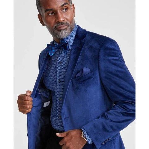 Alfani Men's Navy Slim-Fit Solid Velvet Sport Blazer | Alfani In Lebanon