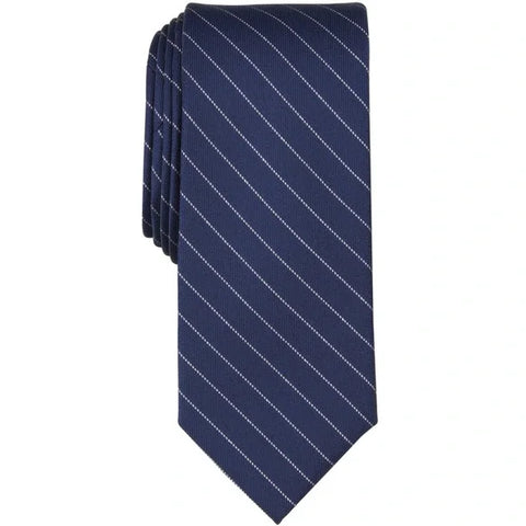 Bar III Men Navy Braly Stripe Tie |  Bar III  In Lebanon