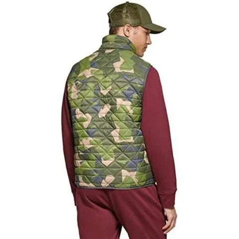Bass Outdoor Men's Green Camo Delta Puffer Diamond Quilted Vest | Bass Outdoor In Lebanon