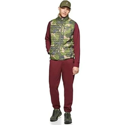 Bass Outdoor Men's Green Camo Delta Puffer Diamond Quilted Vest | Bass Outdoor In Lebanon